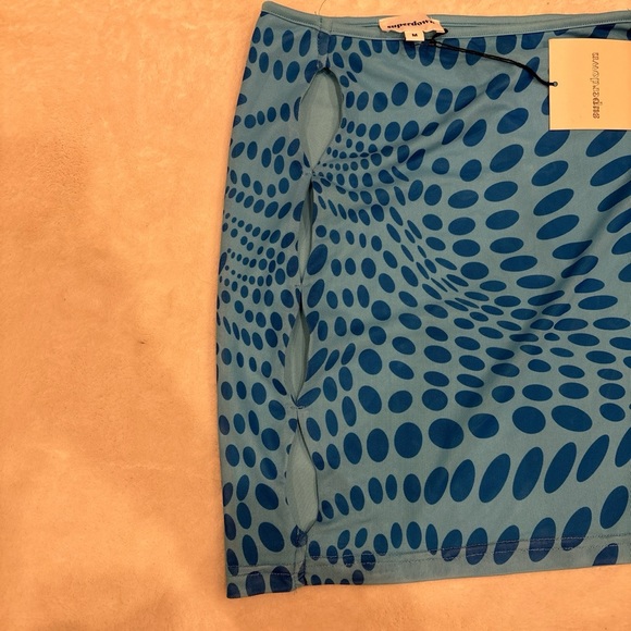 Superdown blue skirt polka dot - Picture 2 of 4